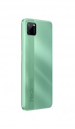Realme C11 in grey and green