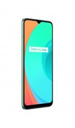 Realme C11 in grey and green