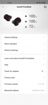 Amazfit app screenshots