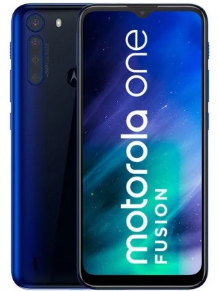 Motorola One Fusion in Deep Sapphire Blue color