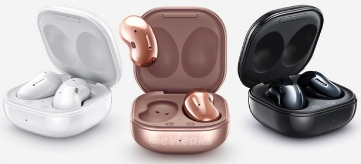 Samsung Galaxy Buds Live TWS earphones surface in Mystic Bronze color with charging case