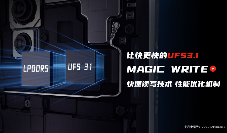 Red Magic 5S will come with UFS 3.1 memory and LPDDR5 RAM 
