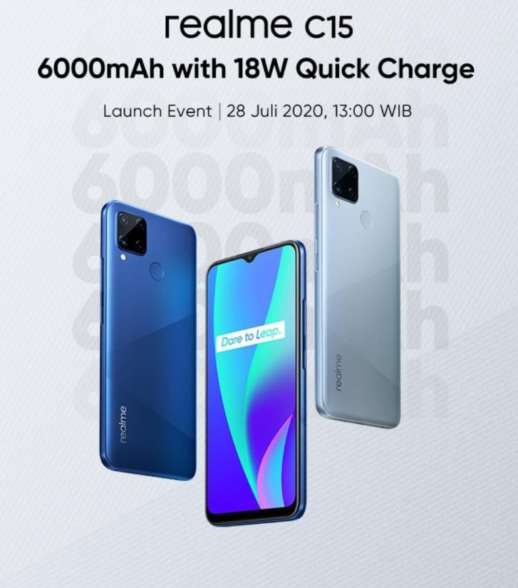 Realme C15 will be unveiled on July 28, sports 6,000 mAh battery