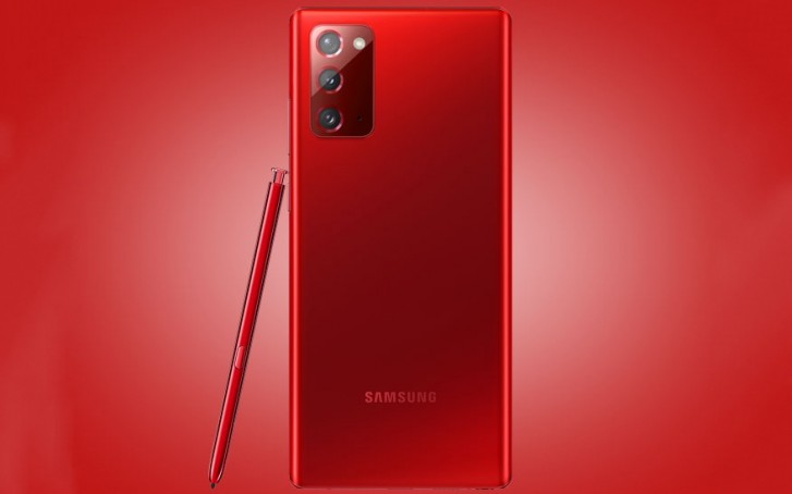 Samsung is selling Mystic Red Galaxy Note20 in South Korea