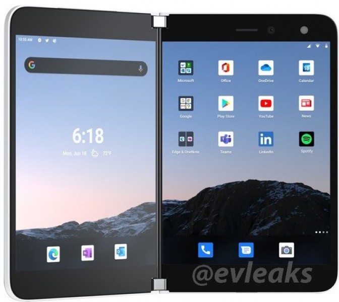 Microsoft Surface Duo for AT&T appears in leaked renders, expected to launch later this month