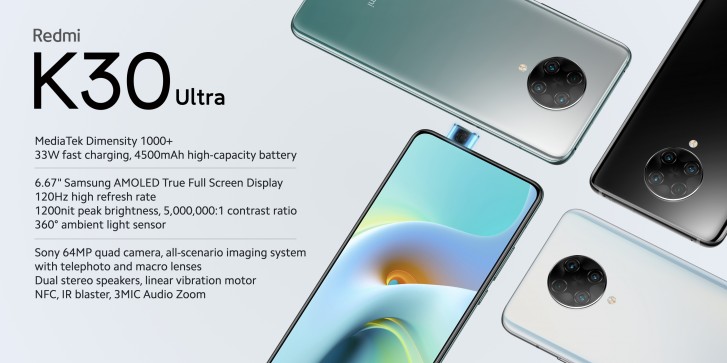 Redmi K30 Ultra brings 120Hz refresh rate and Dimensity 1000+ chipset