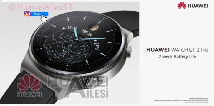 Huawei Watch GT 2 Pro images, features and certification leak