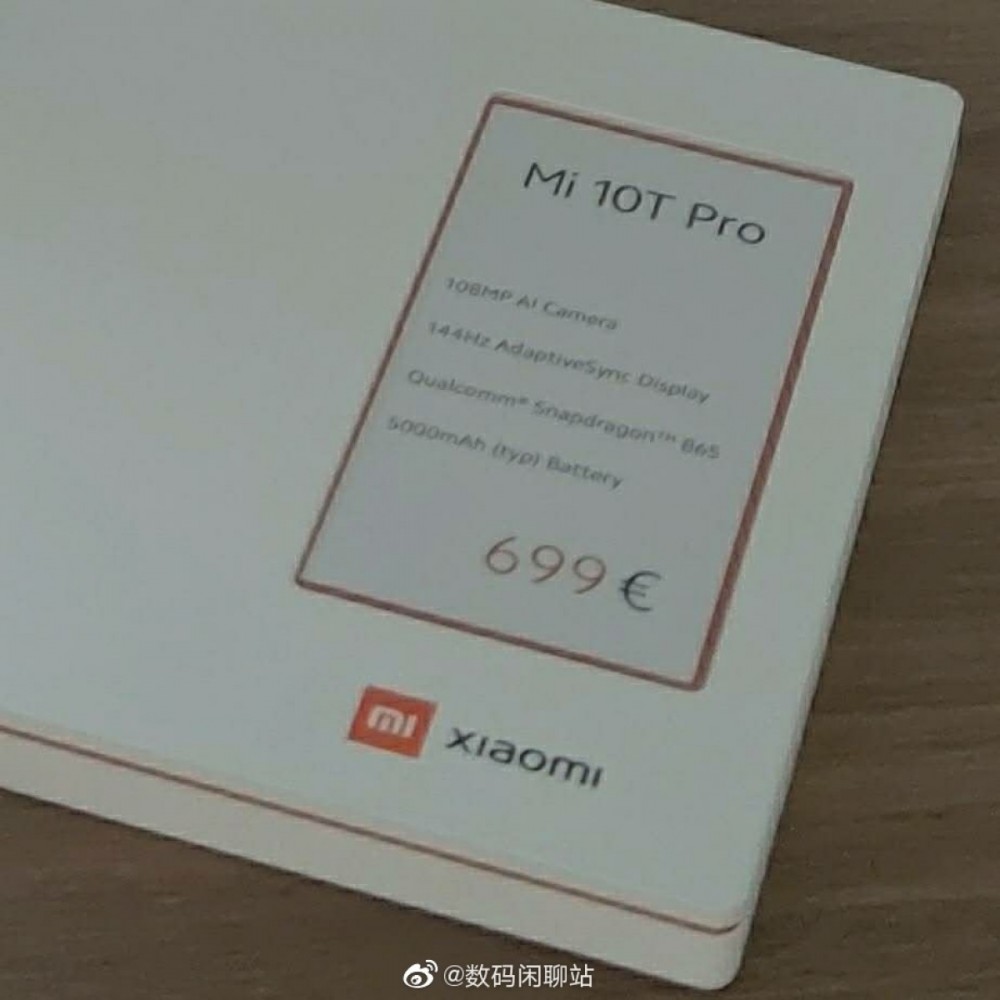 Xiaomi Mi 10T Pro to arrive in Europe, to cost €699