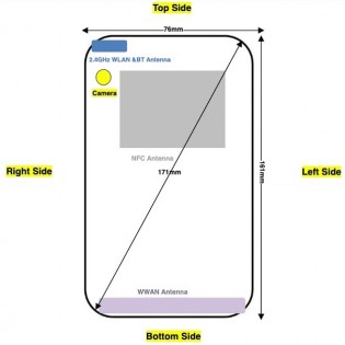 Nokia 3.4 front and back schematics
