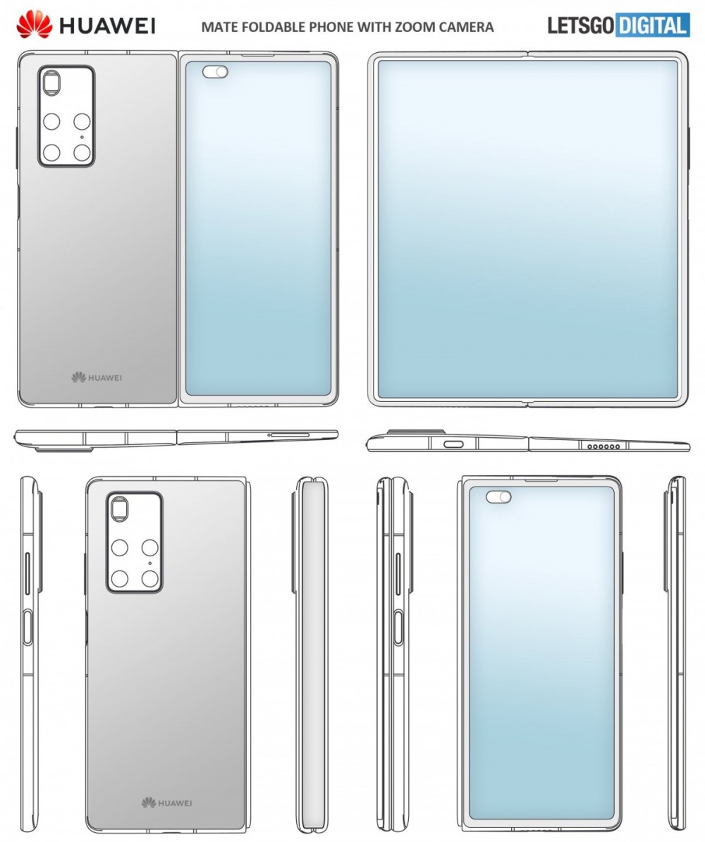 Huawei Mate X2 appears in new patent listing, model number also revealed