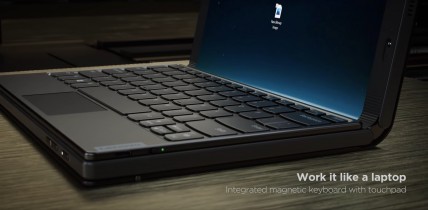 Lenovo ThinkPad X1 Fold and its Bluetooth keyboard