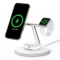 The Belkin MagSafe 3-in-1 Wireless Charger for iPhone 12 (available in White and Black)