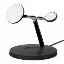 The Belkin MagSafe 3-in-1 Wireless Charger for iPhone 12 (available in White and Black)