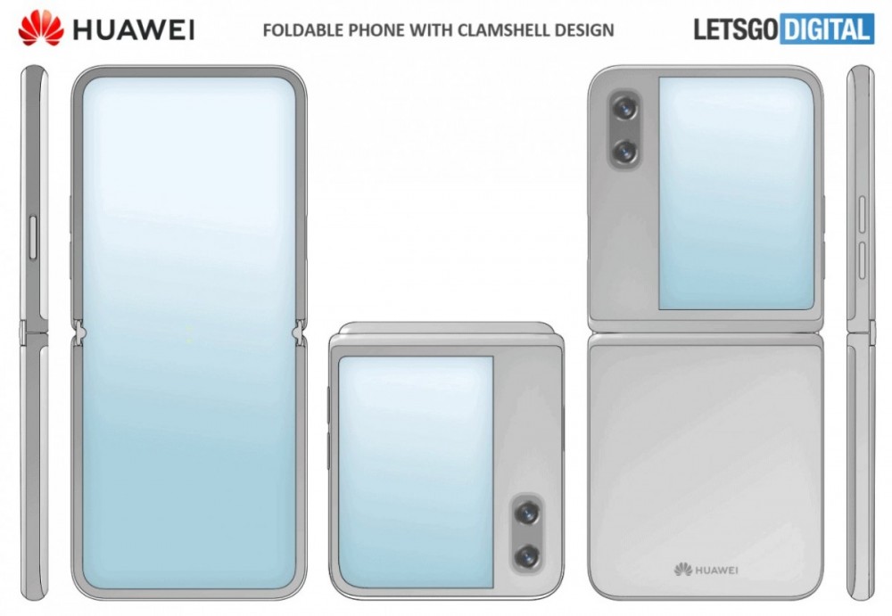 Huawei might be working on a foldable phone with clamshell design