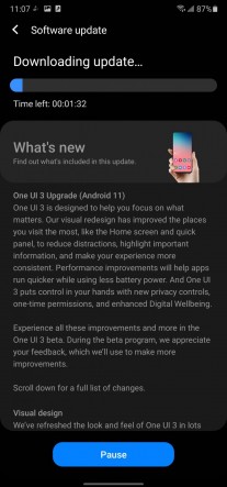 One UI 3 update
