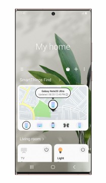 SmartThings Find interface