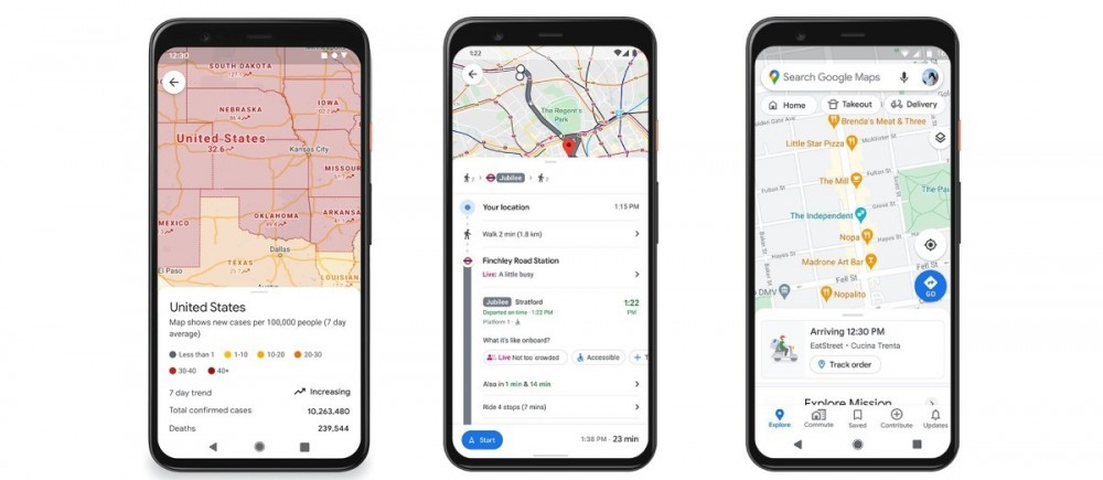 Google Maps now shows COVID guidelines and restrictions, lets you order food