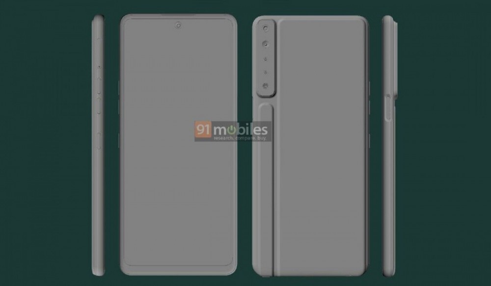 LG Stylo 7 renders show ridged design with four cameras and sylus