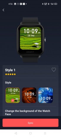 You can create a custom watchface for Bip U using the Zepp app