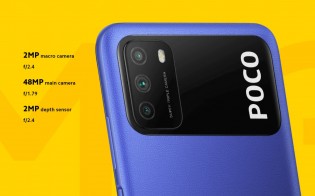 Two of Poco M3's best features are the 6,000 mAh battery and 48 MP main cam