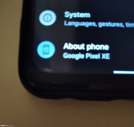 Supposedly Google Pixel XE