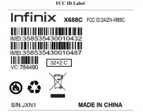Infinix Hot 10 Play FCC document parts