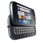 The Motorola CLIQ (aka DEXT in Europe) also had a QWERTY keyboard and SNS-focused software