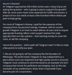 Durov's community post