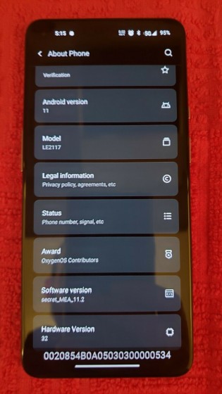 OnePlus 9 5G prototype