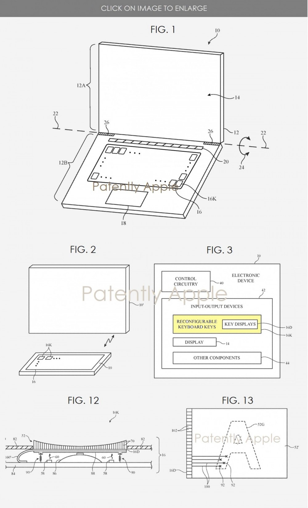 Apple patents a Mac keyboard with configurable keys that use tiny displays