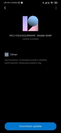 Poco M2 units in India are now receiving the stable version of MIUI 12