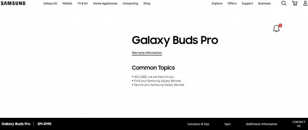 Samsung Galaxy Buds Pro moniker confirmed as support page goes live on official website