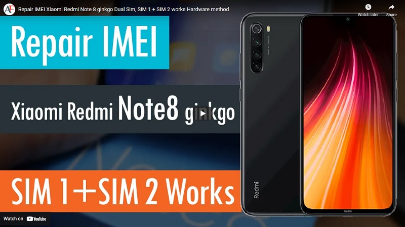 repair dual sim Redmi Note 8