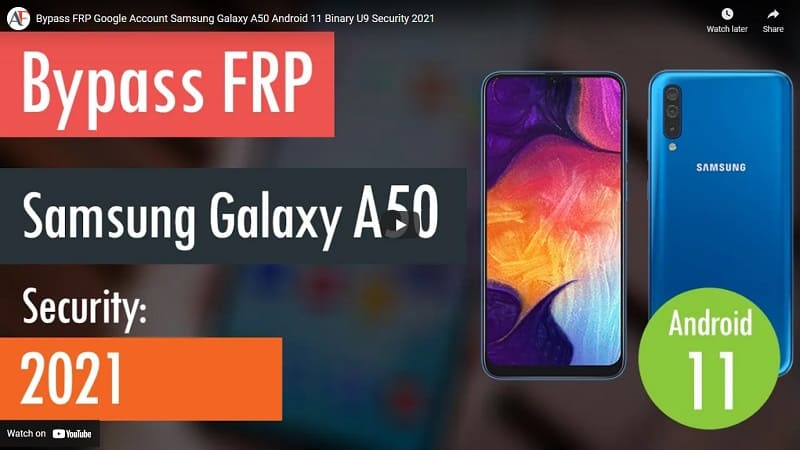 FRP A50 Android 11