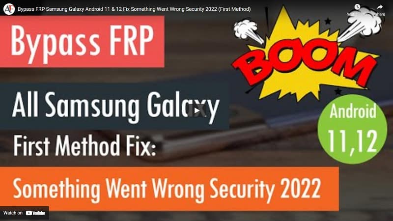 frp samsung android 11 and 12