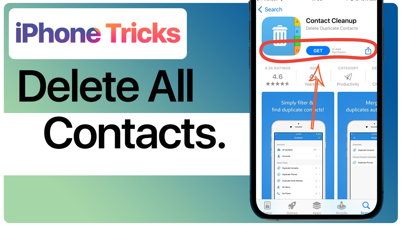 How to Delete all contacts on iPhone