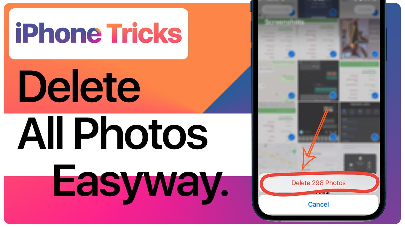 iPhone Tricks: Quickly Delete all photos on iPhone