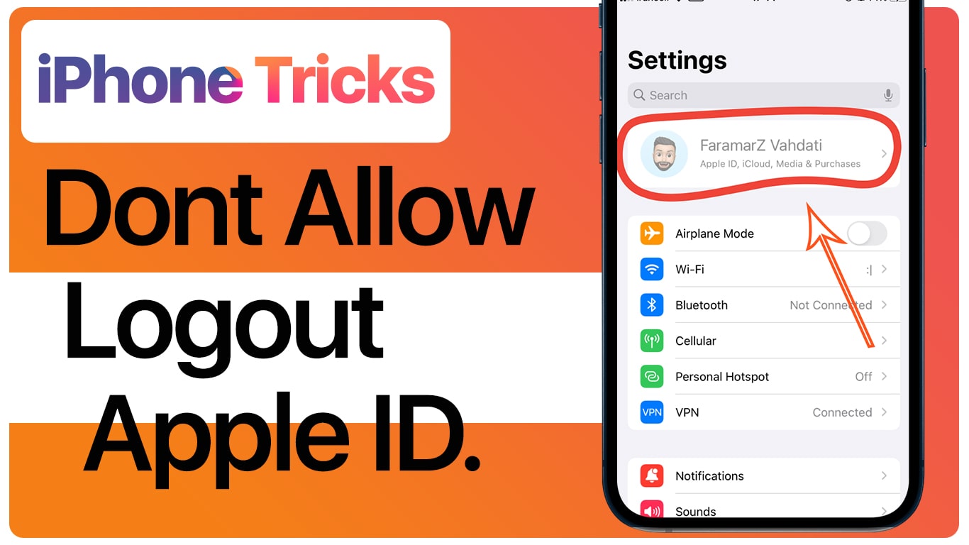 iPhone Tricks: Don’t allow to logout Apple ID