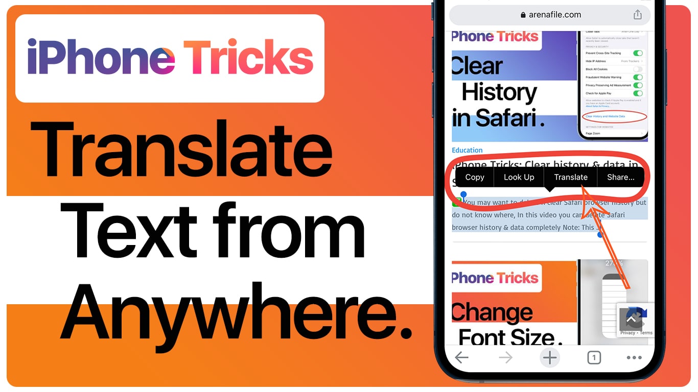 iPhone Tricks: Translate text messages, Websites, Notes