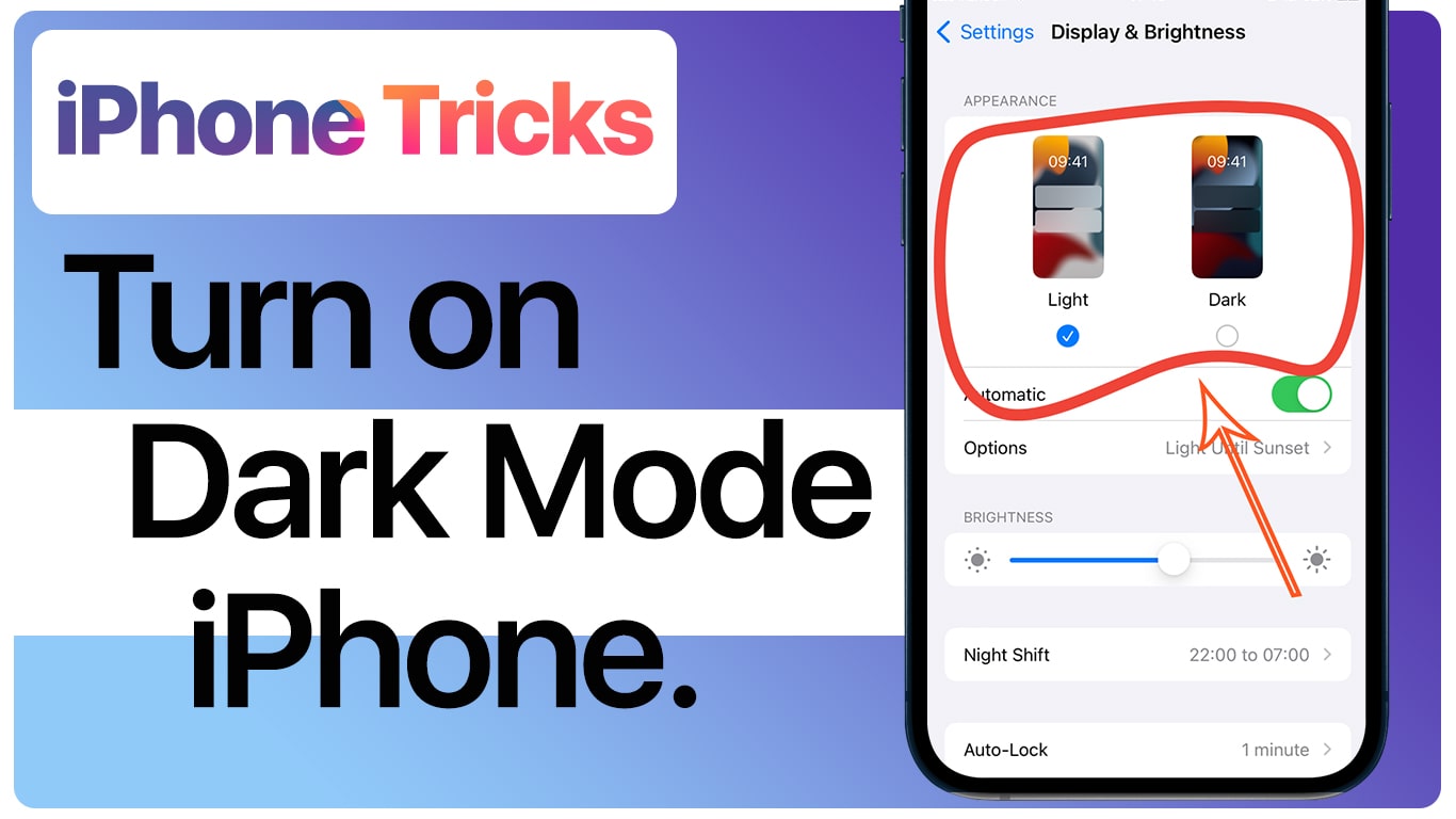 iPhone Tricks: Turn on Dark mode iPhone