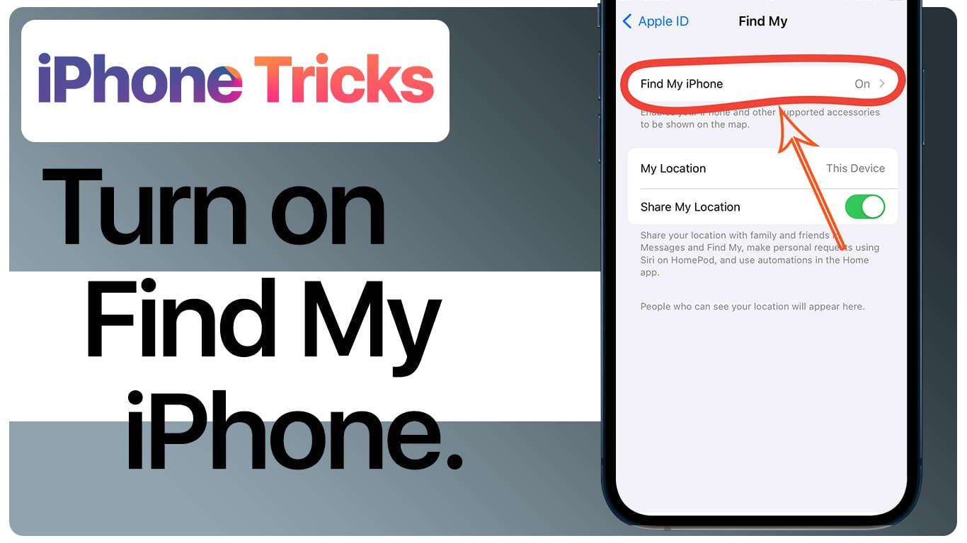 iPhone Tricks: Turn on Find My iPhone