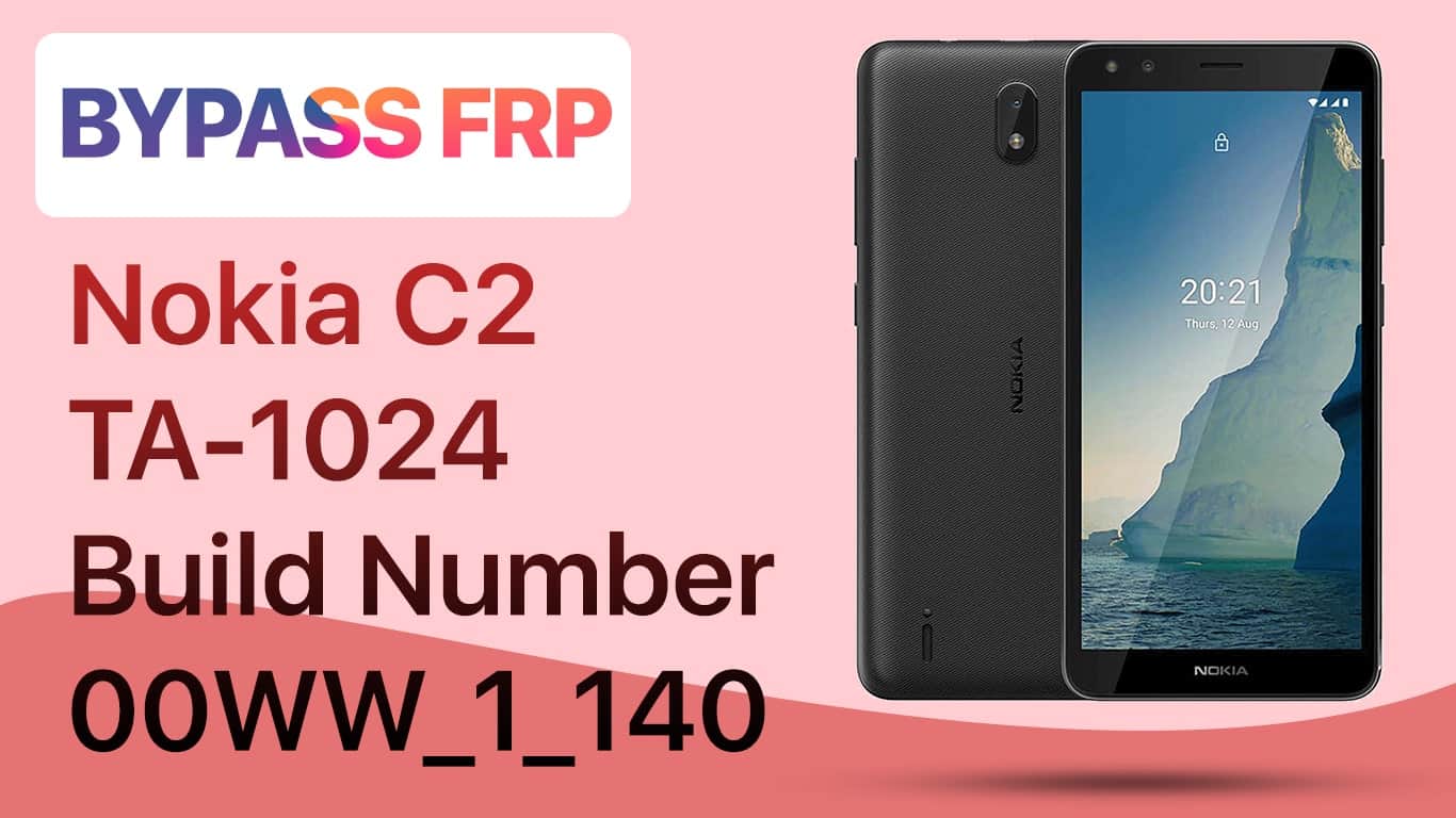 Bypass FRP Google Account Nokia C2 TA-1204 Android 9